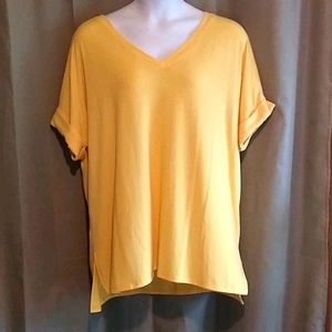 Yellow Zenana Premium V Neck Blouse